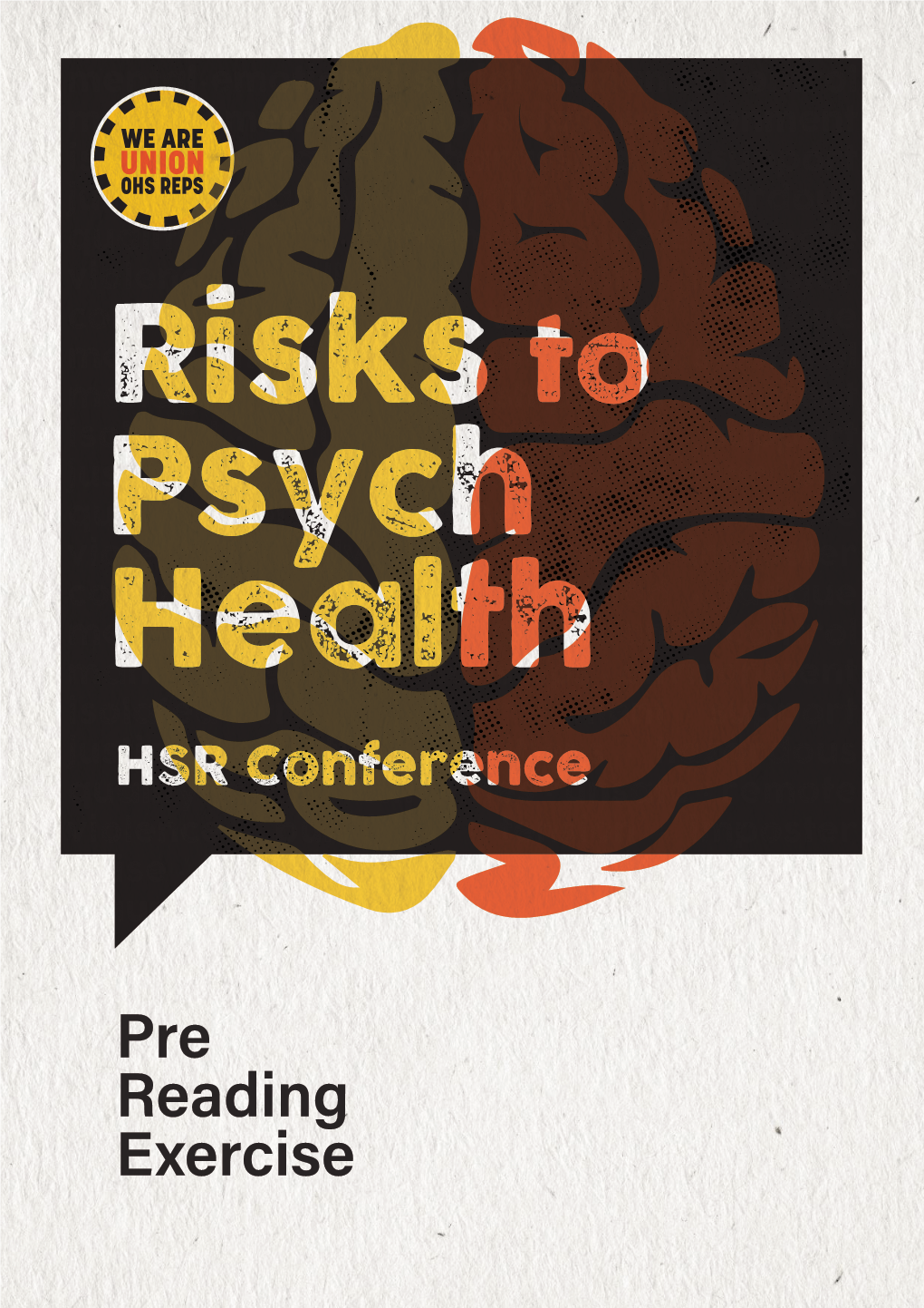 Pre Reading Exercise Please Read Through This Booklet and Answer Questions Before the Conference Sessions Begin