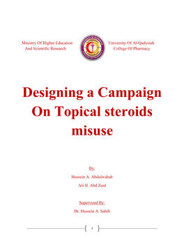 Designing a Campaign on Topical Steroids Misuse
