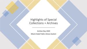 Miami-Dade Public Library System Special Collections & Archives