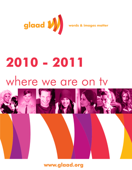2010 - 2011 Where We Are on Tv