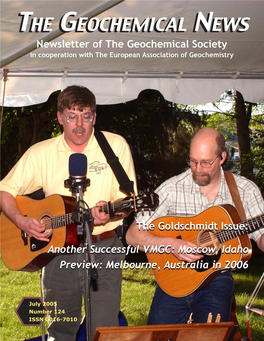 The Geochemical News the Geochemical News