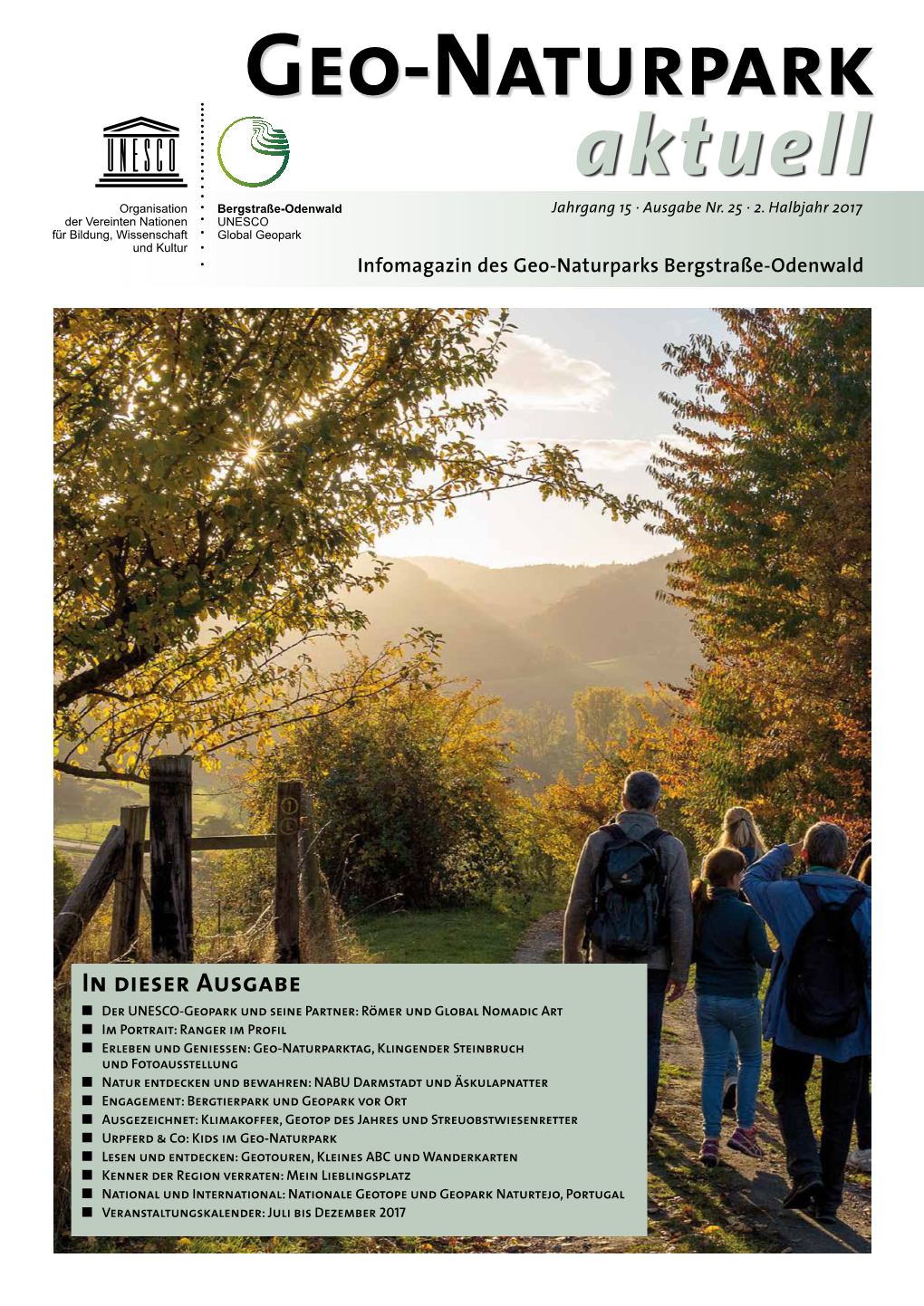 Geo-Naturpark Aktuell Jahrgang 15 · Ausgabe Nr