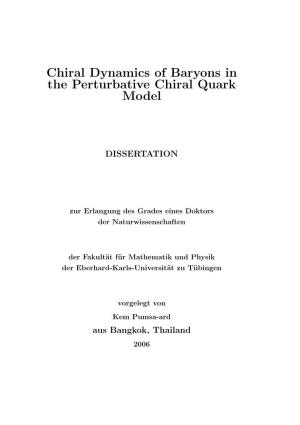 Chiral Dynamics of Baryons in the Perturbative Chiral Quark Model