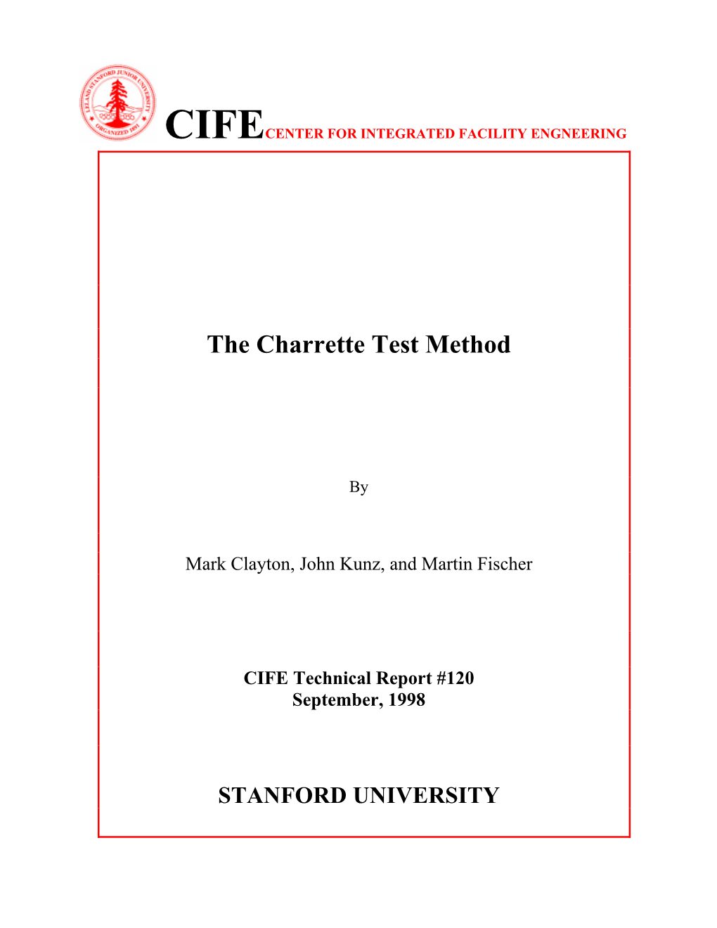 The Charrette Test Method