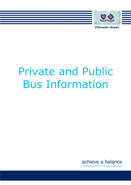 Private and Public Bus Information
