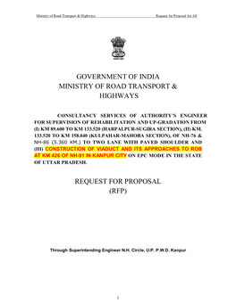 Government of India Ministry of Road Transport & Highways