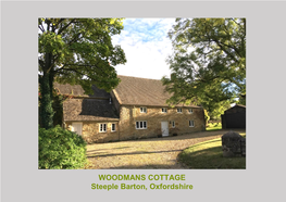 WOODMANS COTTAGE Steeple Barton, Oxfordshire