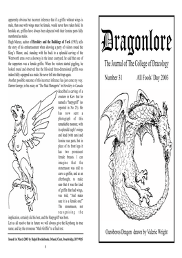 Dragonlore Issue 31 27-03-03