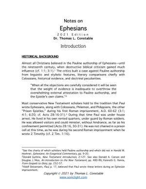 Ephesians 202 1 Edition Dr
