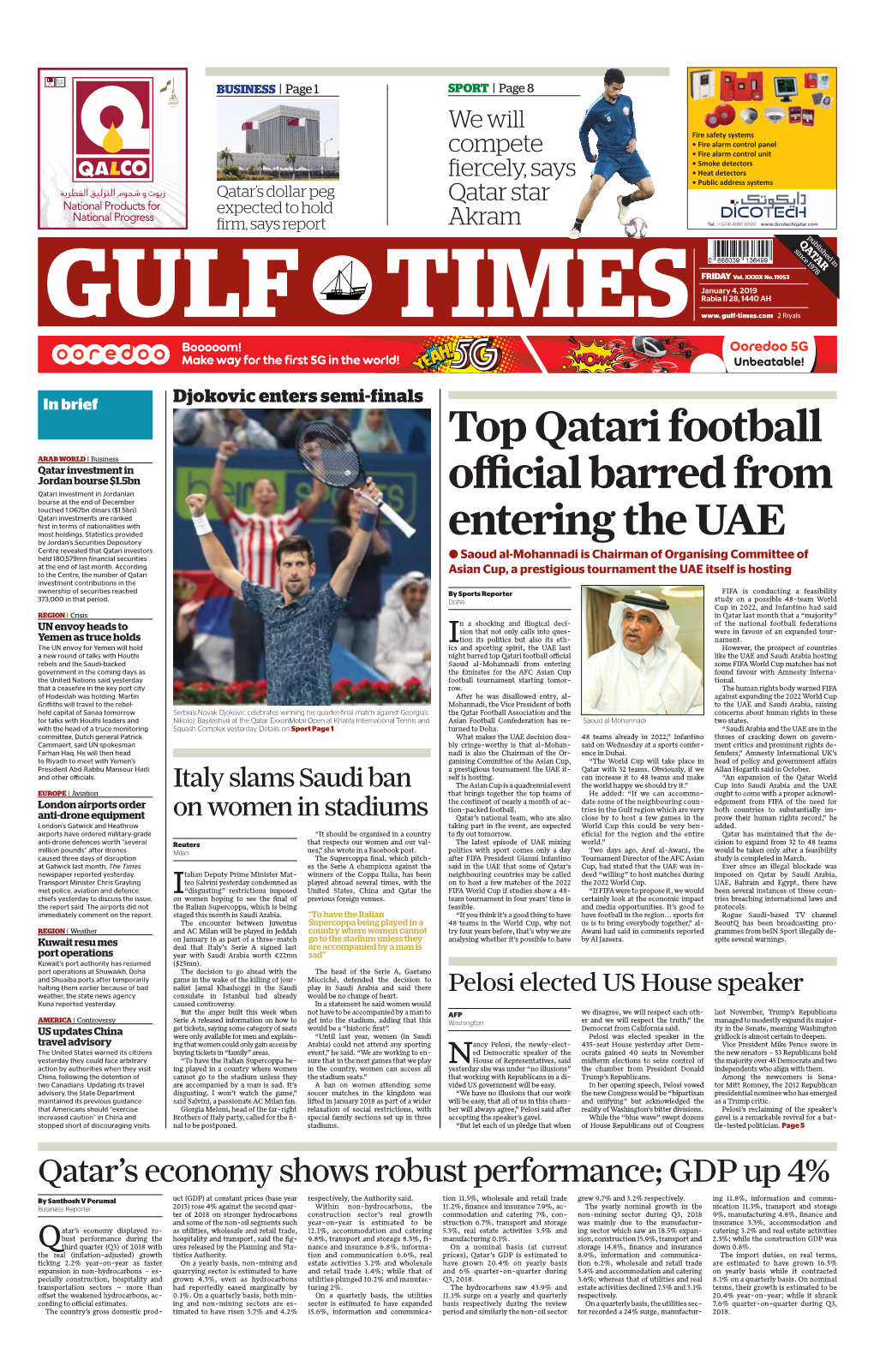 Top Qatari Football Official Barred from Entering The