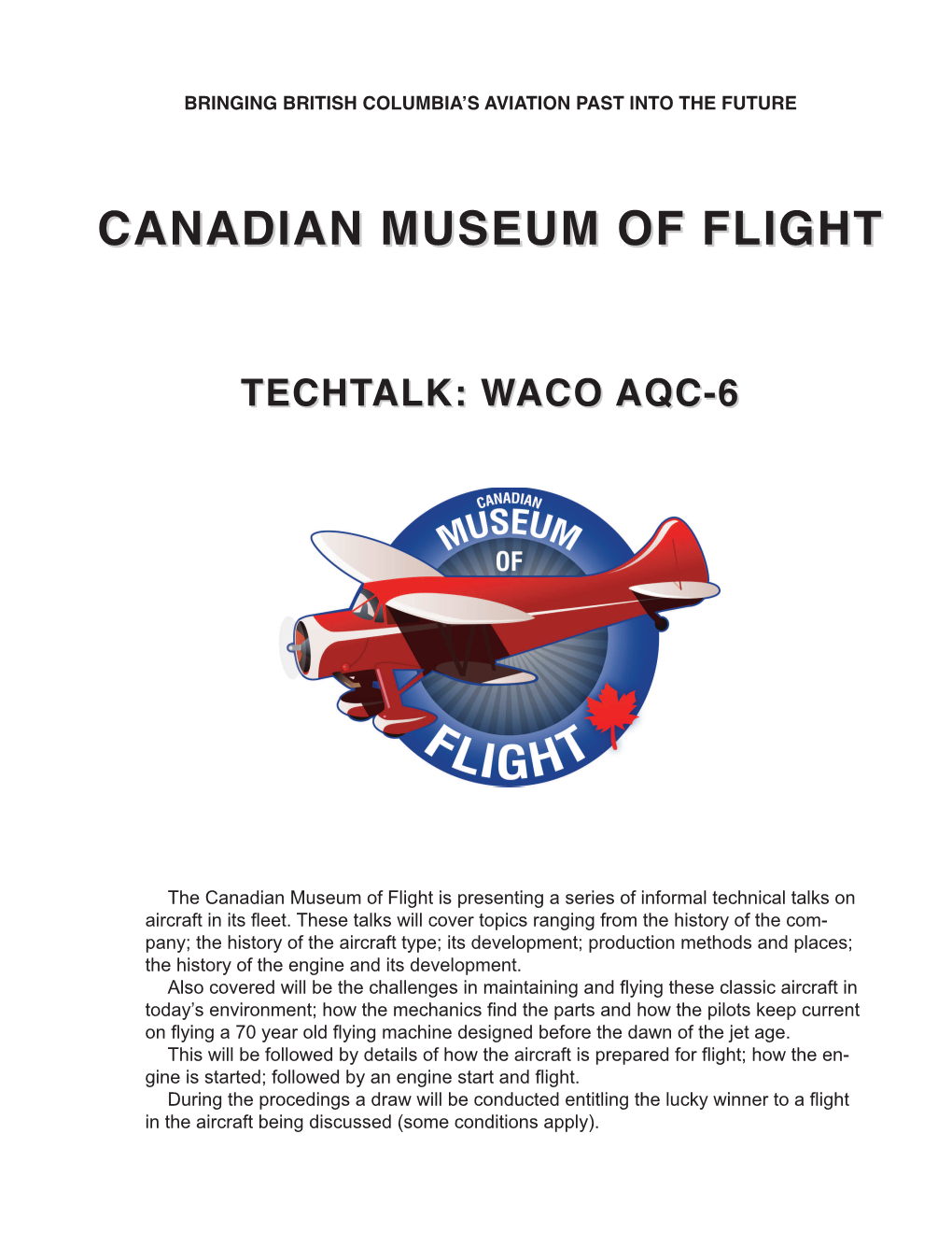 Techtalk: Waco Aqc-6