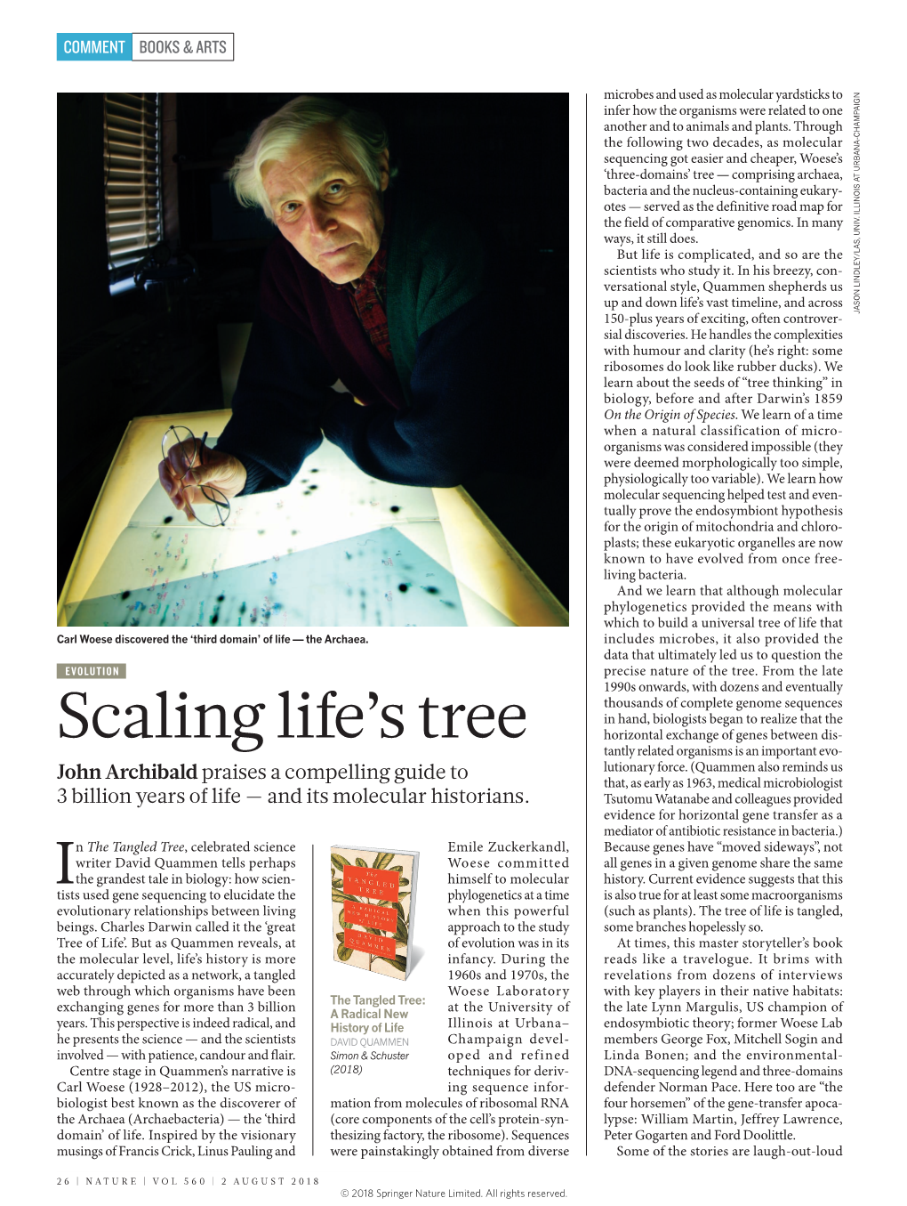 Scaling Life's Tree