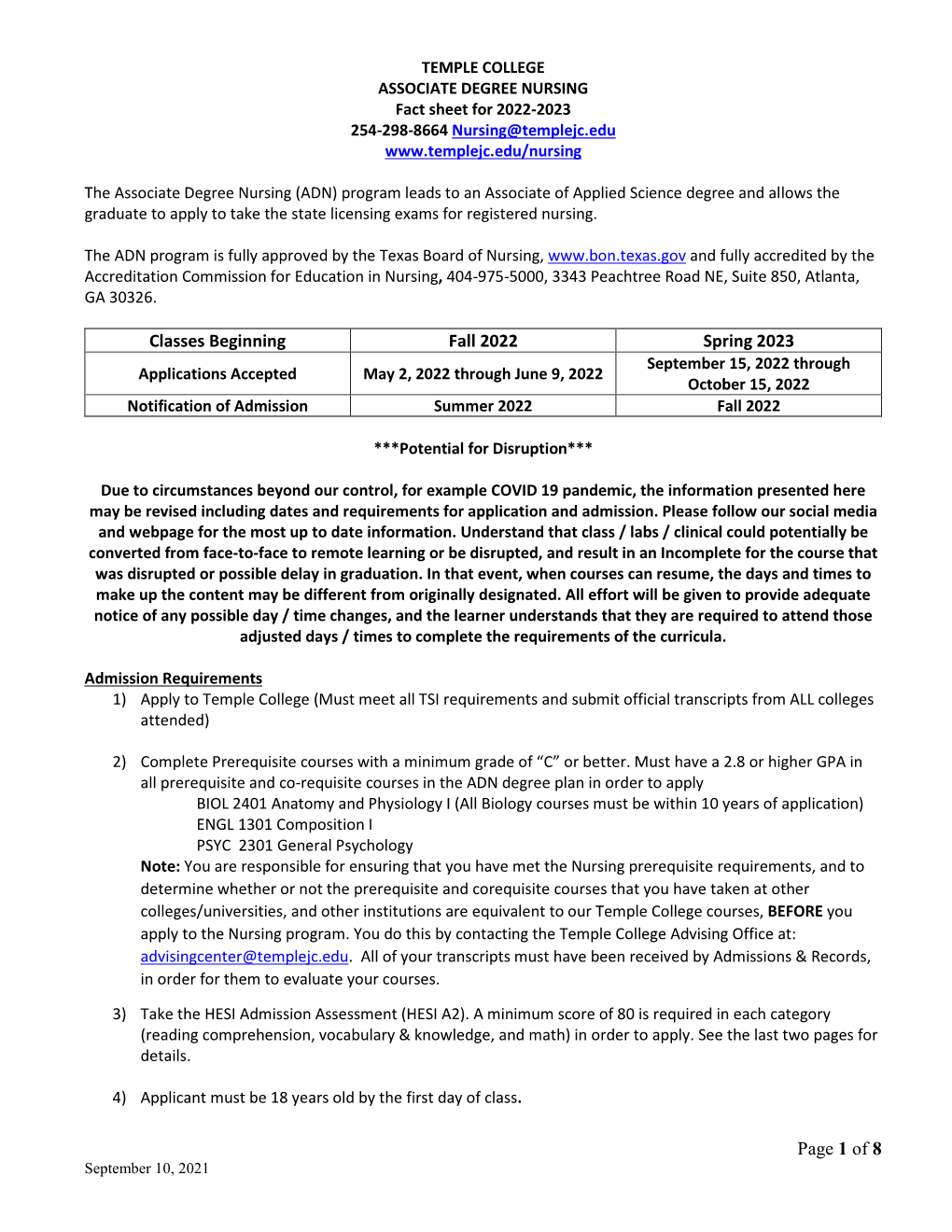 ADN Fact Sheet