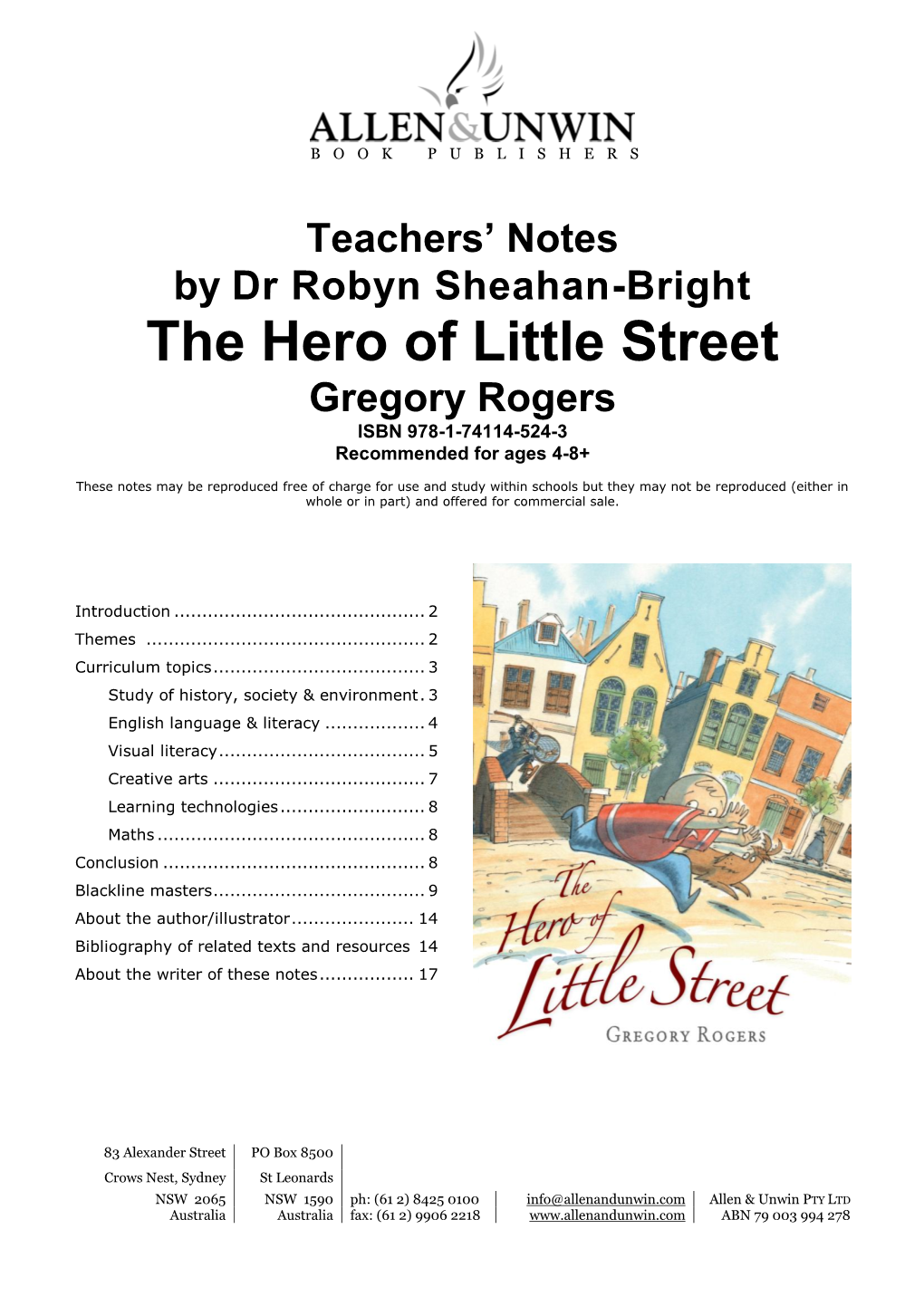 The Hero of Little Street by Gregory Rogers