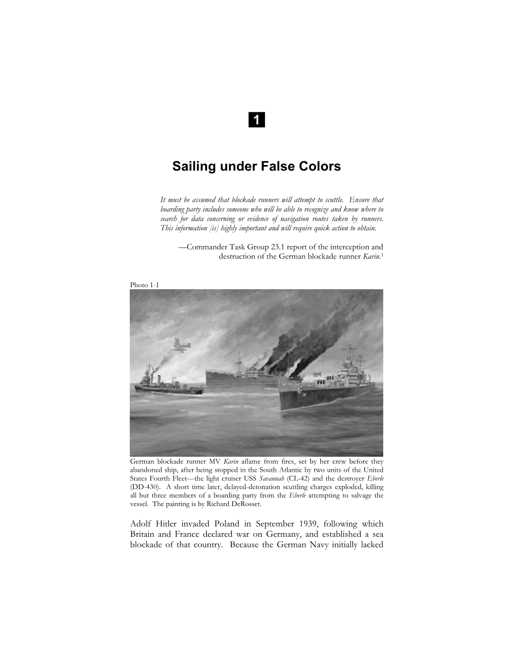 Sailing Under False Colors