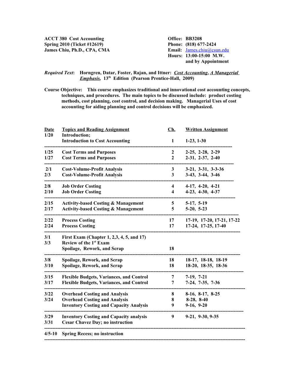 ACCT 420 Advanced Accounting