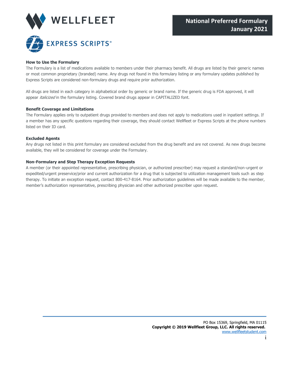 National Preferred Formulary January 2021