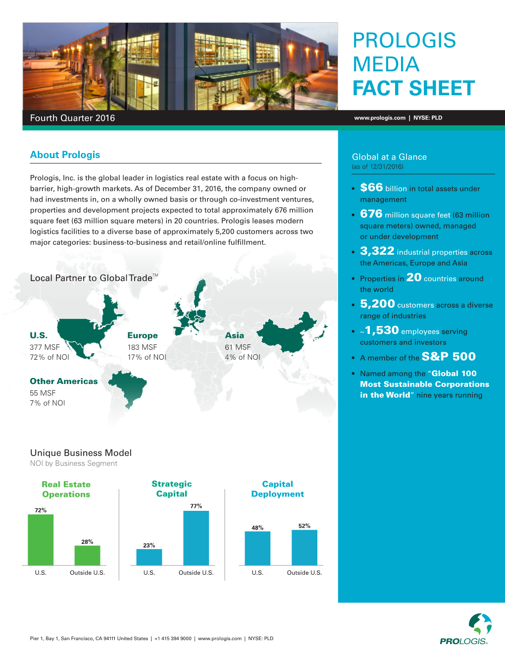 Prologis Media Fact Sheet