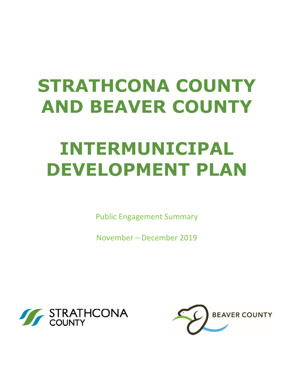 Strathcona County and Beaver County Public Engagement Summary