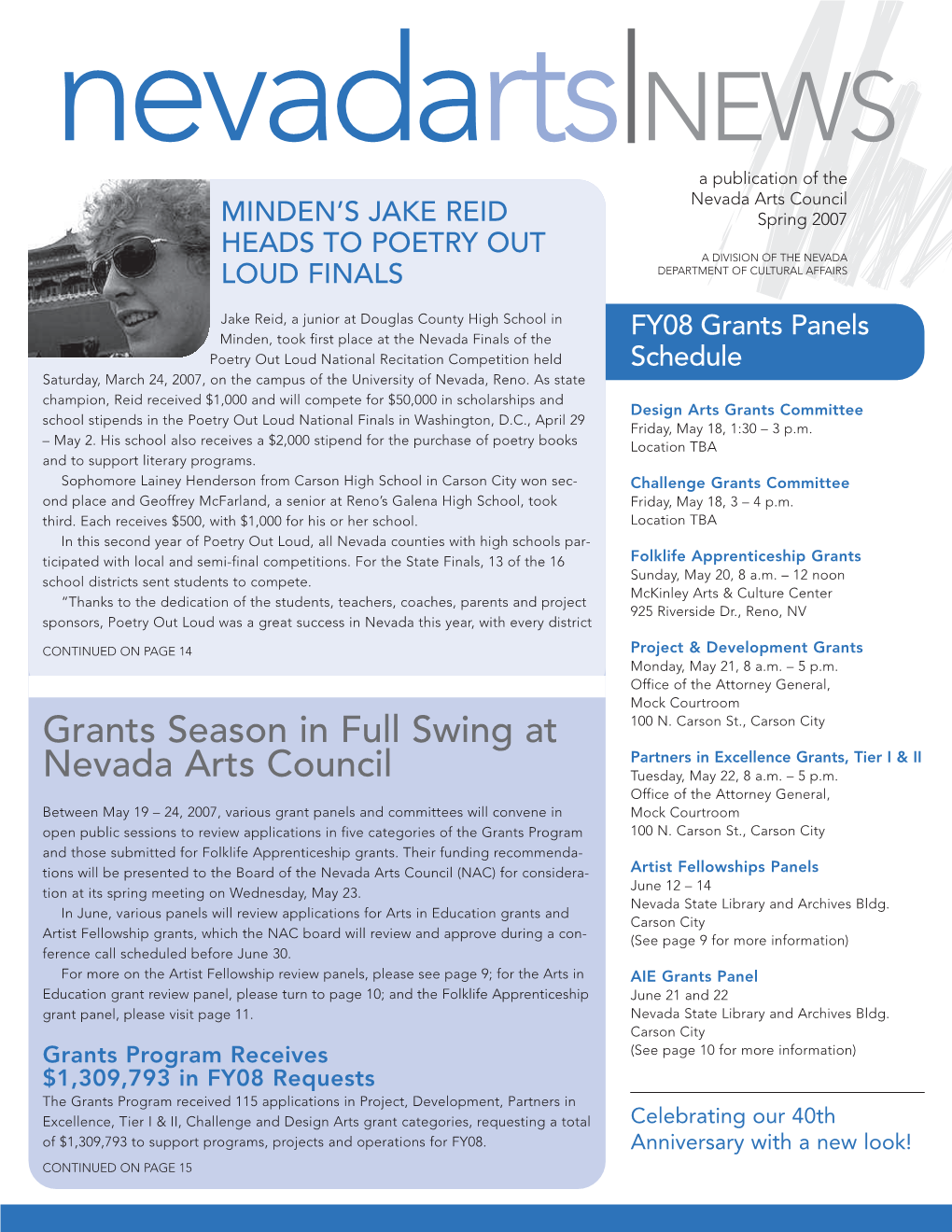 Grants Season in Full Swing at Nevada Arts Council