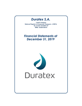 Duratex S.A. Listed Company National Register of Corporate Taxpayers - (CNPJ) No