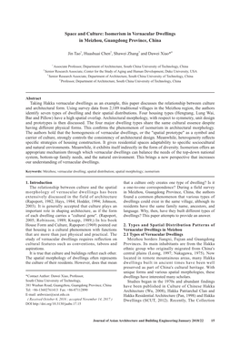 Isomerism in Vernacular Dwellings in Meizhou, Guangdong Province, China