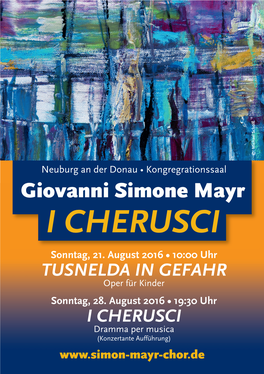 Giovanni Simone Mayr I CHERUSCI Sonntag, 21