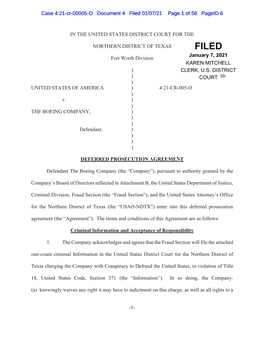 Download Boeing Deferred Prosecution Agreement