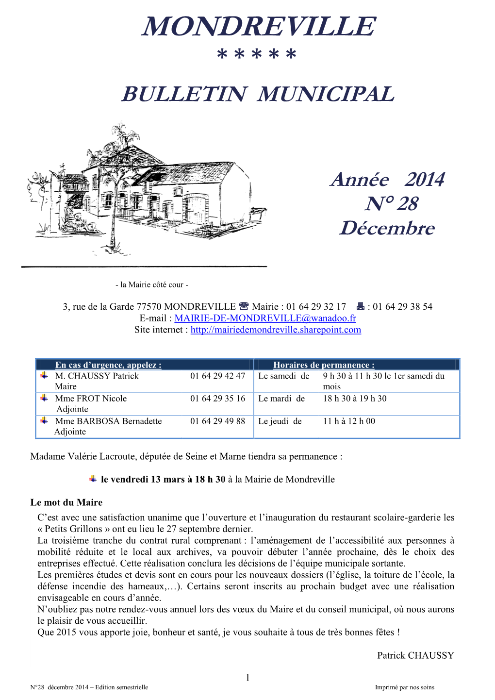 Bulletin N°28