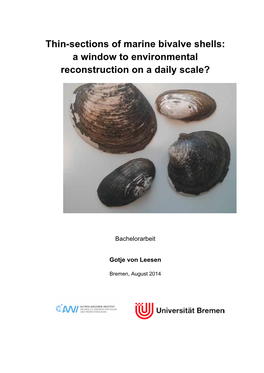 Thin-Sections of Marine Bivalve Shells: a Window to Environmental Reconstruction on a Daily Scale?
