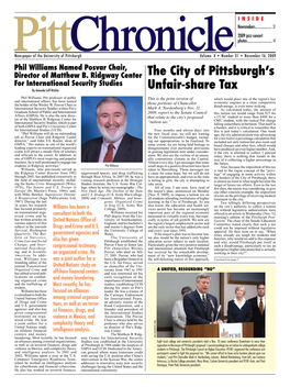 Download the November 16, 2009 Issue of the Pitt