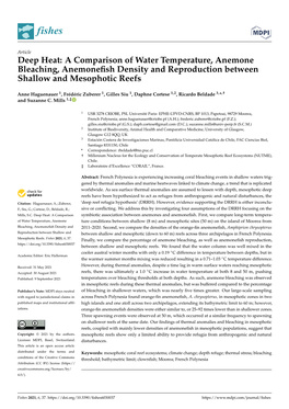 A Comparison of Water Temperature, Anemone Bleaching, Anemonefish