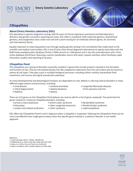 Ciliopathies