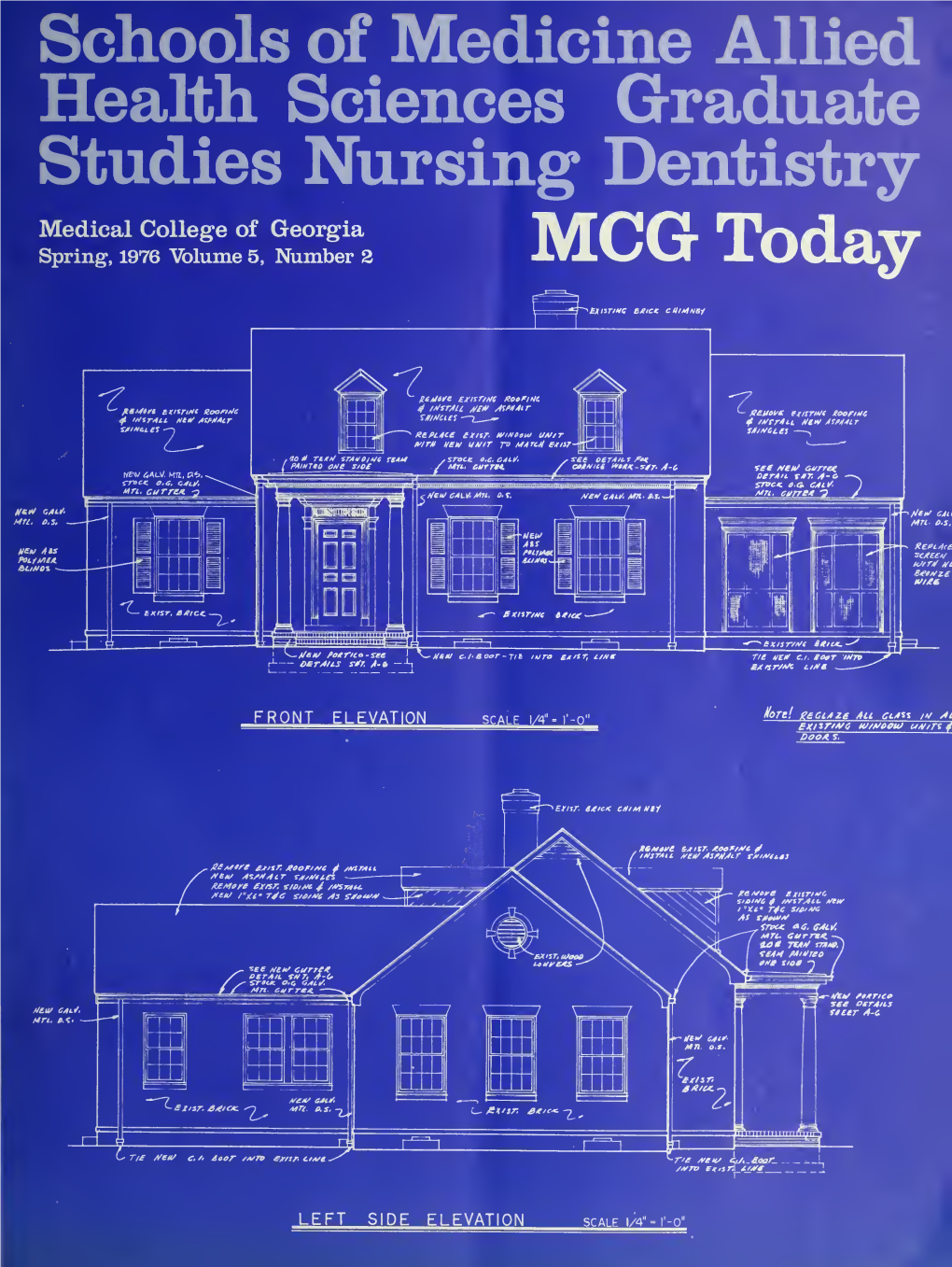 MCG Today Is Published Quarterly for Alumni and Friends by the Medical College of Georgia, Division of Institutional Rela- Tions