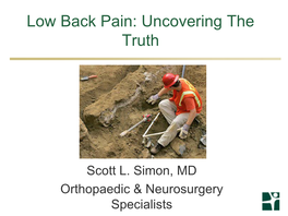 Low Back Pain: Uncovering the Truth – Dr. Scott Simon