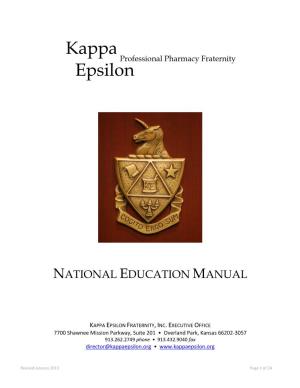 National Education Manual