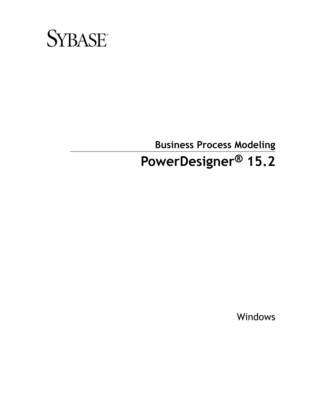 Powerdesigner 15.2