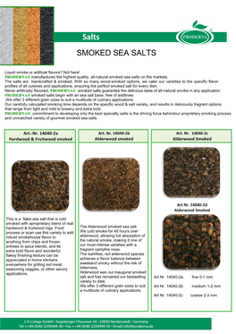 Smoked Sea Salts