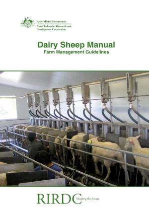 Dairy Sheep Manual Farm Management Guidelines