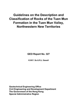 GEO Report No. 327