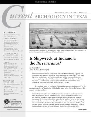 Current Archeology in Texas November 2005