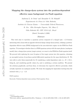 Mapping the Charge-Dyon System Into the Position-Dependent Effective