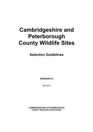 Cambridgeshire and Peterborough County Wildlife Sites