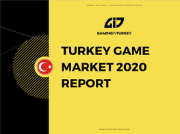 Turkey Game Market 2020 Report