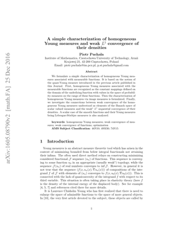 A Simple Characterization of Homogeneous Young Measures