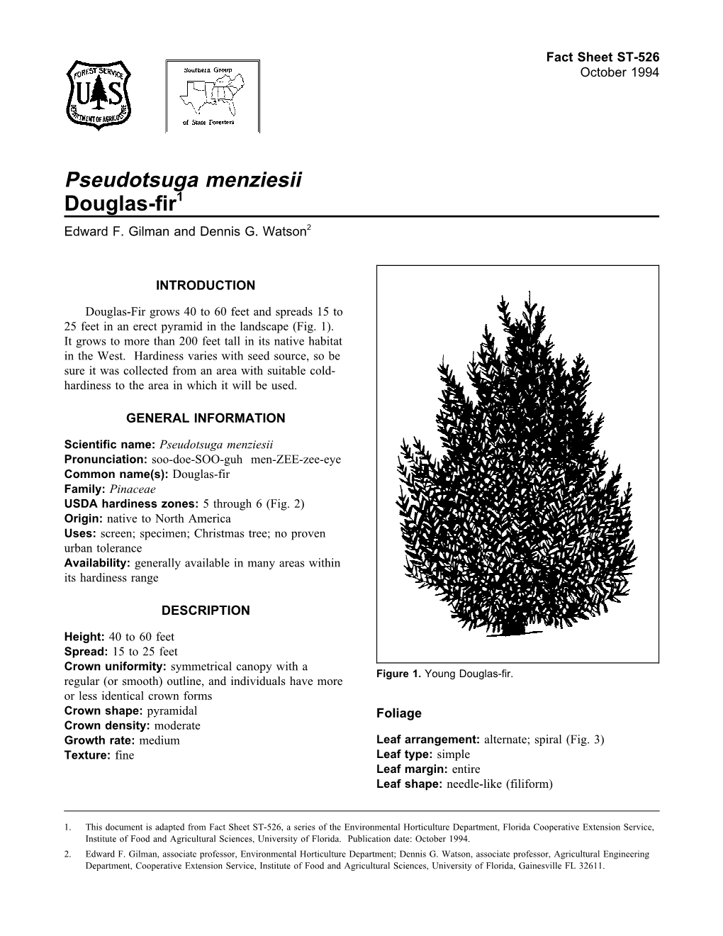 Pseudotsuga Menziesii Douglas-Fir1 Edward F