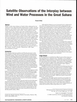 Satellite Observations of the Interplay Between Wind and Water Processes in the Great Sahara