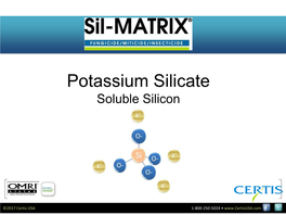 Potassium Silicate Soluble Silicon