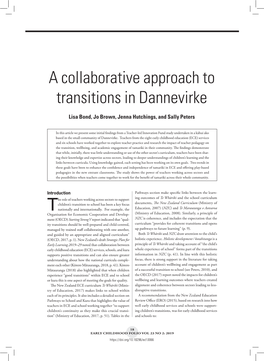 A Collaborative Approach to Transitions in Dannevirke
