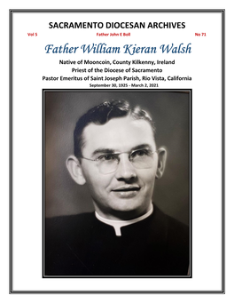 Vol 5, No 71 Fr. William K. Walsh